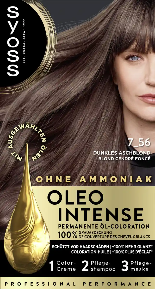 Bild 1 von Syoss Oleo Intense Öl-Coloration 7_56 Dunkles Aschblond