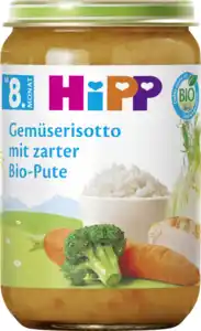 HiPP Bio Menü Gemüserisotto mit zarter Bio-Pute ab 8. Monat