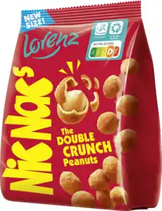 Lorenz NicNac's Erdnuss-Snack, doppelt crunchy, Original Rezeptur, 110 g