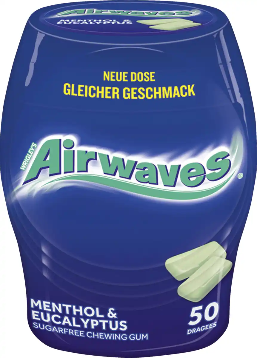 Bild 1 von Wrigley`s Airwaves Menthol & Eucalyptus, zuckerfreier Kaugummi