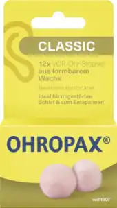 Ohropax VOR-Ohr Stöpsel CLASSIC