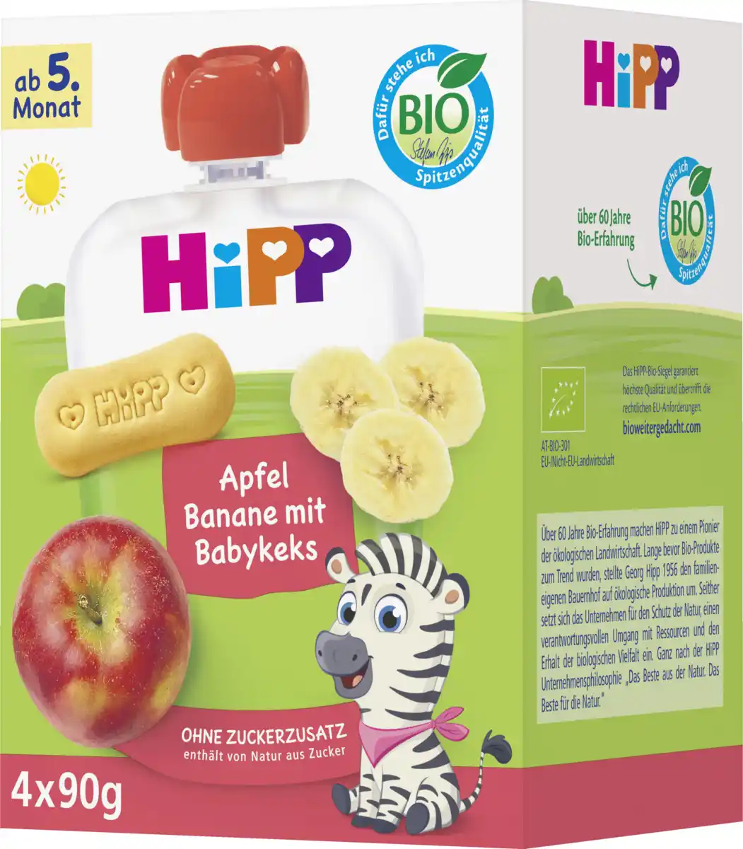 Bild 3 von HiPP Bio Apfel-Banane & Babykeks