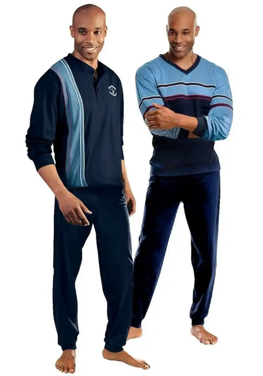 Bild 1 von le jogger® Pyjama (Packung, 4 tlg., 2 Stück) lange Form