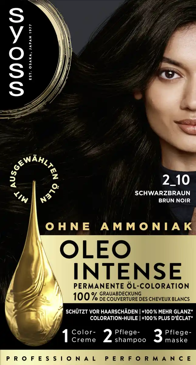 Bild 1 von Syoss Oleo Intense Öl-Coloration 2_10 Schwarzbraun