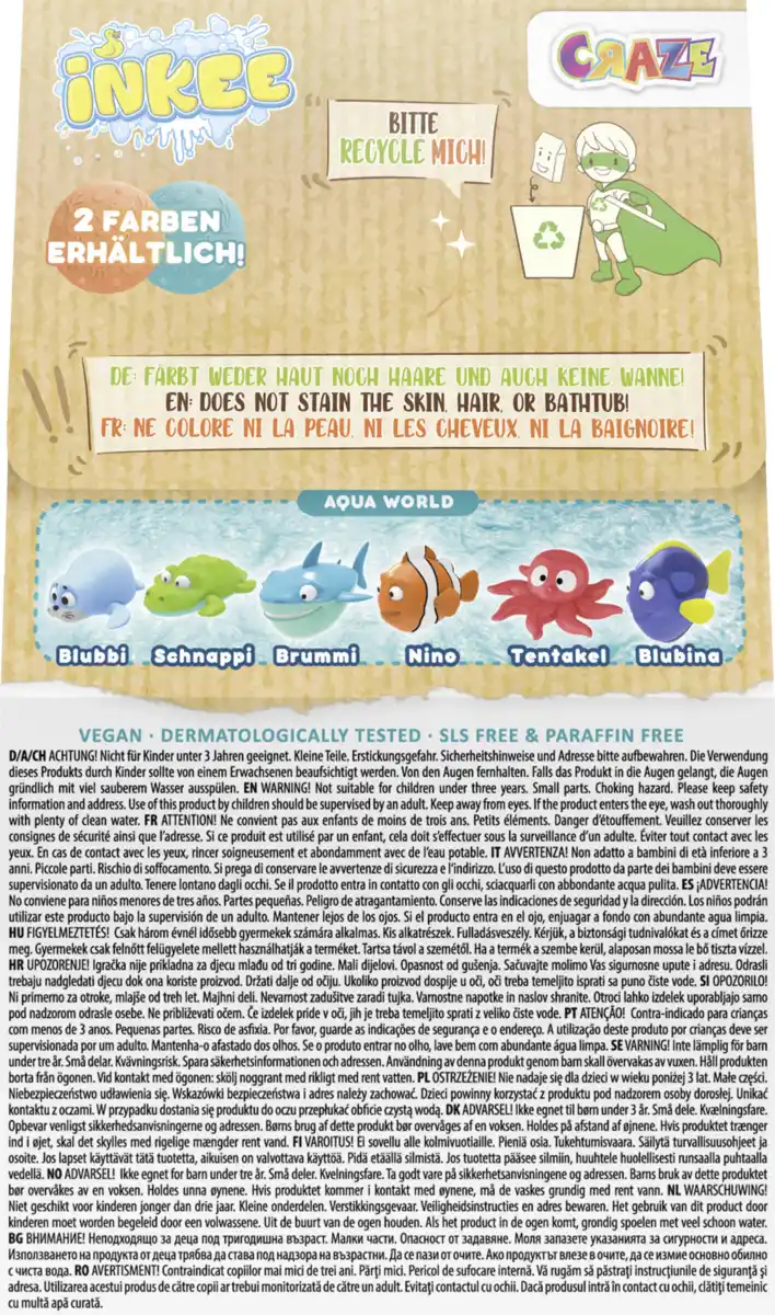 Bild 3 von CRAZE INKEE Überraschungs-Badekugel Aqua World