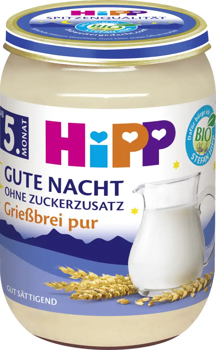 Bild 2 von HiPP Bio Gute Nacht Grießbrei pur