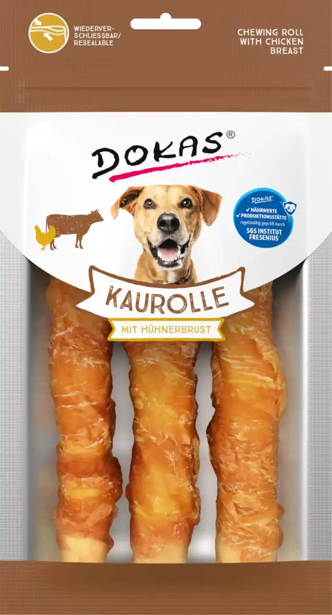 Bild 1 von DOKAS Kaurolle mit Hühnerbrust Medium