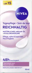 NIVEA Tagespflege Reichhaltig natürliches Argan-Öl + Hyaluronsäure