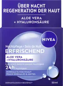 NIVEA Nachtpflege erfrischend Aloe Vera + Hyaluronsäure