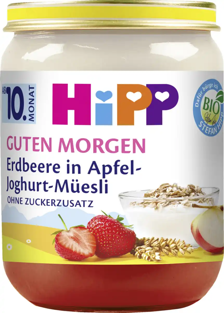 Bild 1 von HiPP Bio Guten Morgen Erdbeere in Apfel-Joghurt-Müesli