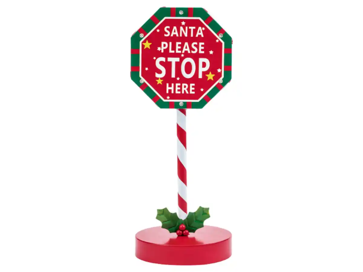 Bild 2 von LIVARNO® Weihnachtsdekoration Auto / Santa Schild / Stop Schild
