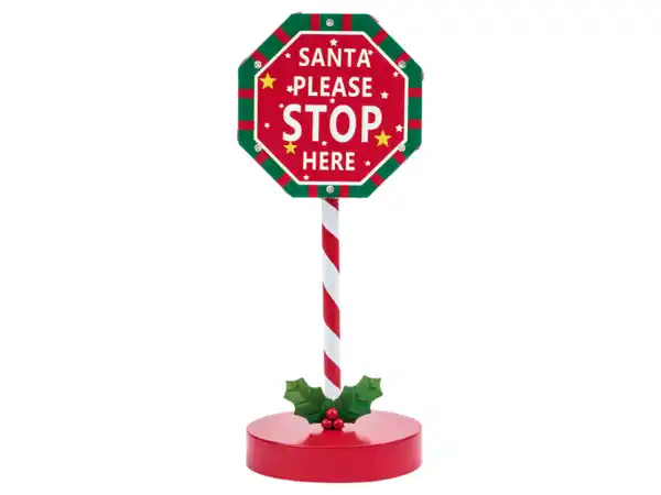 Bild 2 von LIVARNO® Weihnachtsdekoration Auto / Santa Schild / Stop Schild