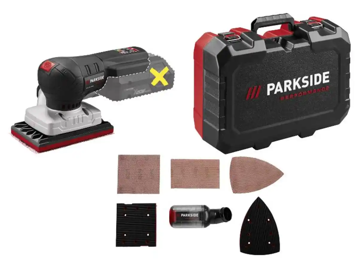 Bild 1 von PARKSIDE PERFORMANCE® 20V Akku-Schwingschleifer »PAMSP 20-Li A2« / 20V Akku-Exzenterschleifgerät »PAESP 20-Li A2«, ohne Akku und Ladegerät