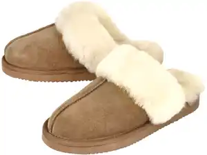 ESMARA® Damen Premium Lammfellhausschuhe