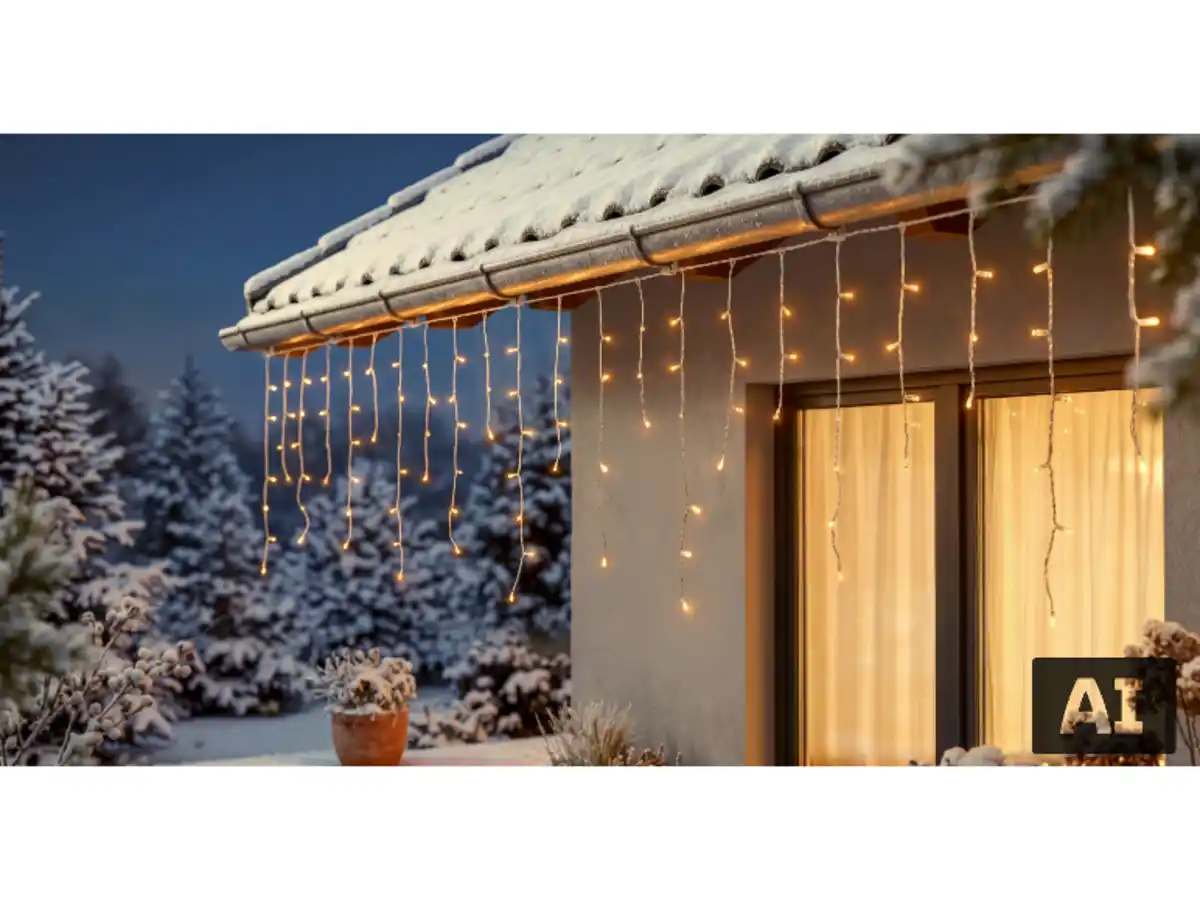 Bild 1 von LIVARNO® LED-Lichtervorhang, 40 Stränge