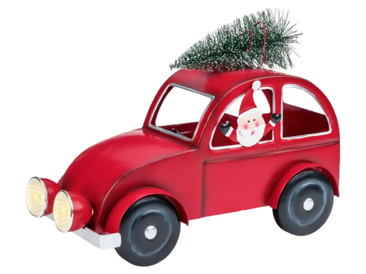 Bild 1 von LIVARNO® Weihnachtsdekoration Auto / Santa Schild / Stop Schild