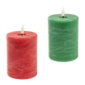 HOME CREATION LED-Echtwachskerze