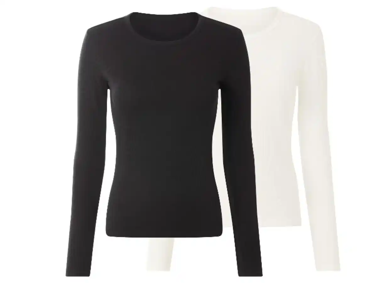 Bild 3 von ESMARA® Damen Gerippte Langarmshirts, 2 Stück