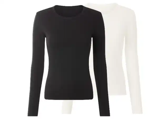Bild 3 von ESMARA® Damen Gerippte Langarmshirts, 2 Stück
