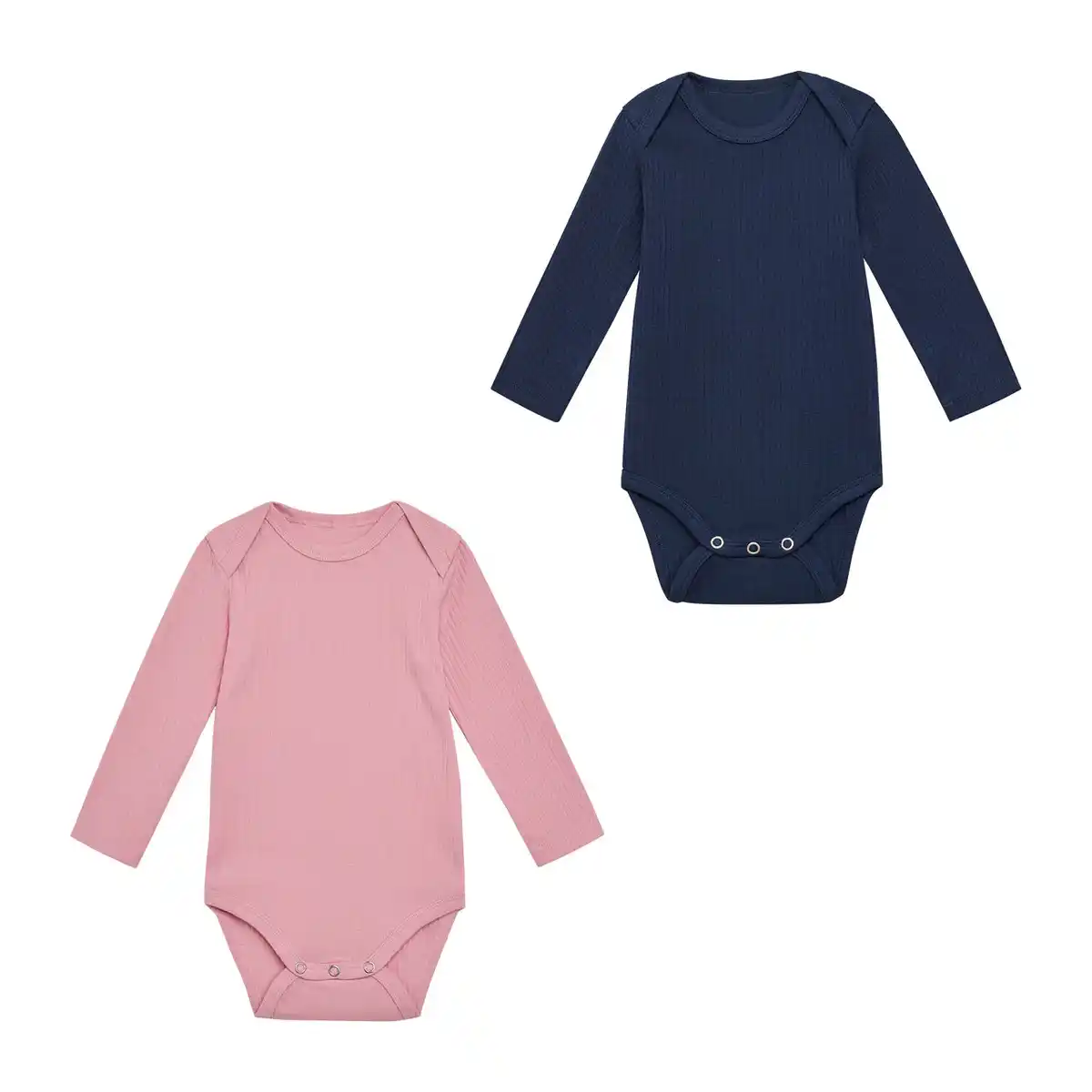 Bild 1 von LILY & DAN Gerippte Baby-Bodys