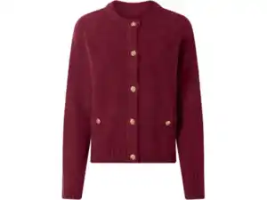 ESMARA® Damen Plüsch Cardigan
