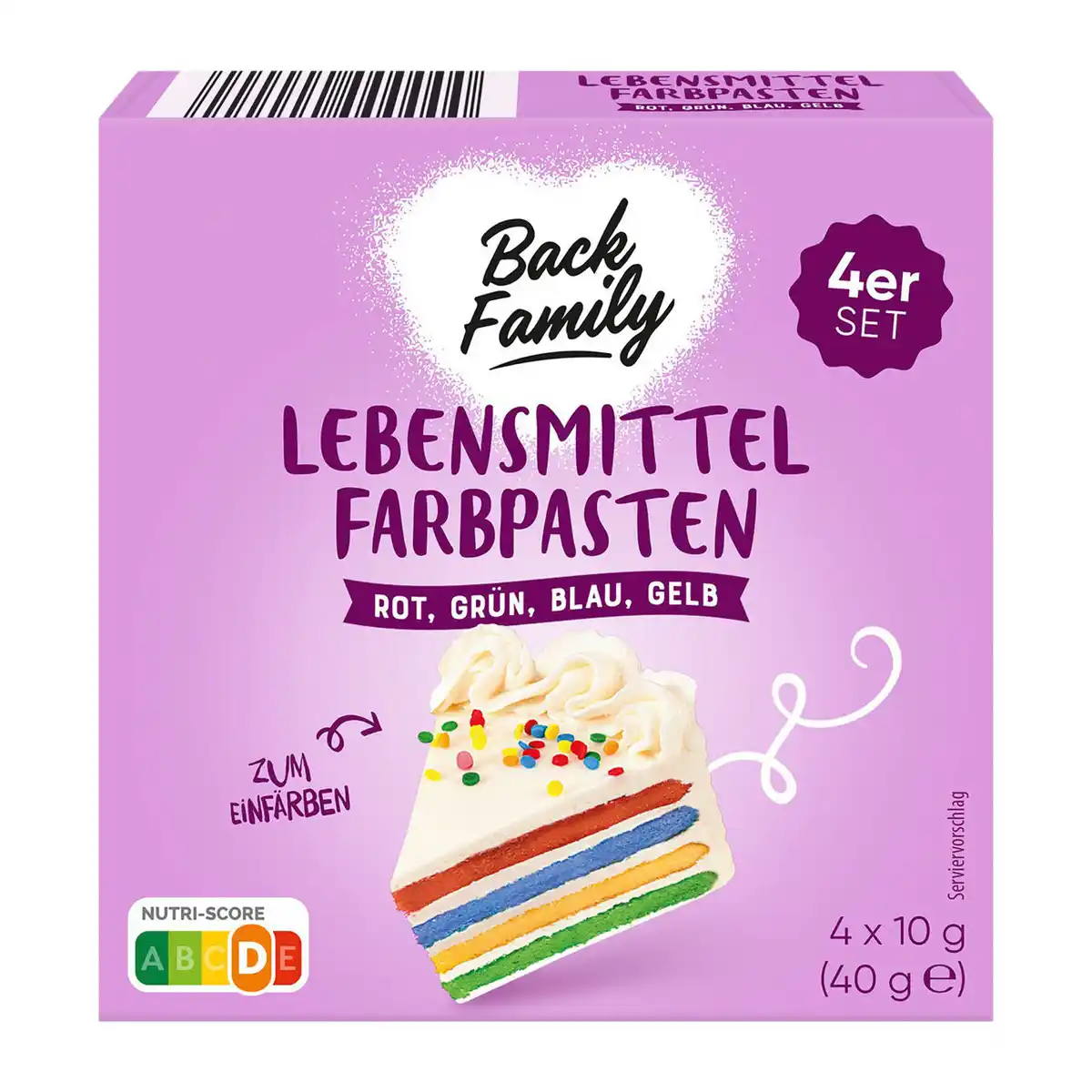 Bild 1 von BACK FAMILY Lebensmittel-Farbpasten