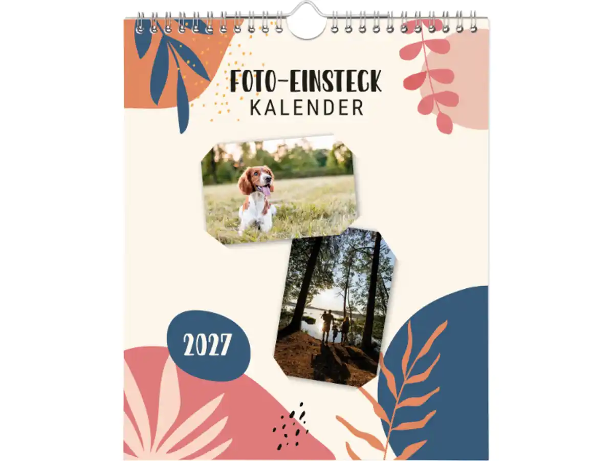 Bild 1 von CRELANDO® Foto-Einsteckkalender / Foto- und Bastelkalender / Bastelkalender / Foto-Familienplaner / Foto-Einsteck Tischkalender,  21 x