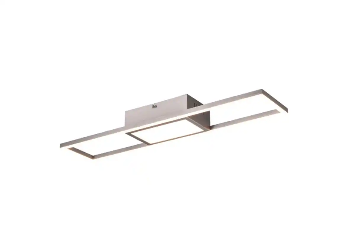 Bild 1 von LED Deckenleuchte Rigido nickelfarbig 60x13cm 6cm Metall