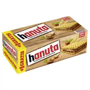 Hanuta 10er, Kinder Country 9er, Kinder Bueno 6er oder Duplo Chocnut 5er