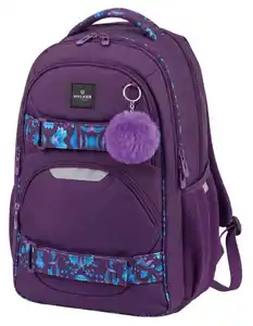 WALKER Rucksack Freedom violet mit Bommel, 1 Stk