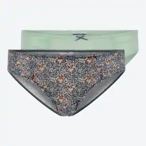 Damen-Hipster im floralen Design, 2er-Pack