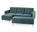 Bild 1 von Federkern-Eckschlafsofa »Just Relax« mit Stauraumbank, blau-grau