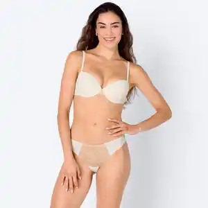 Damen-Brazil-Slip mit Blumen-Spitze
