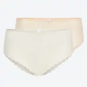 Damen-Hipster mit Spitze, 2er-Pack