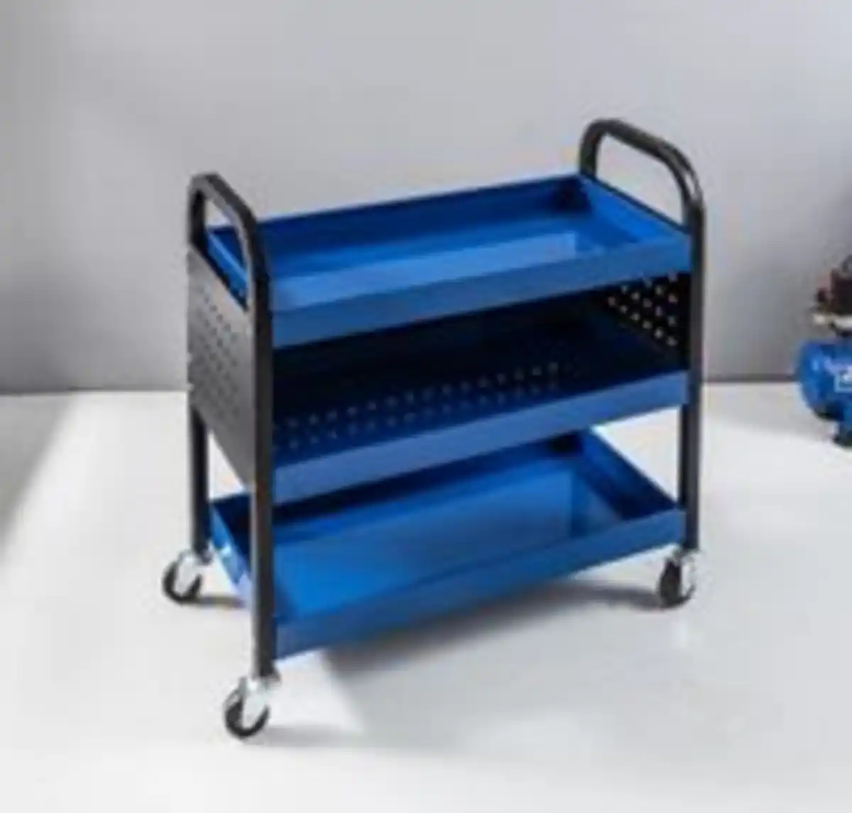 Bild 3 von Tech-Craft Werkzeugrollwagen mit 3 Ablagen 75x 35x 66 cm blau