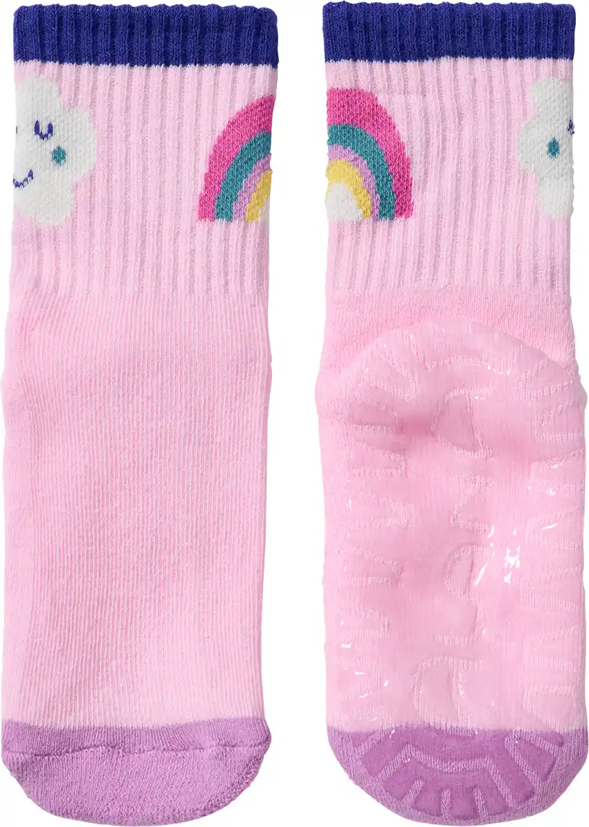 Bild 1 von ALANA Stoppersocken mit Regenbogen-Muster, rosa, Gr. 23/24, 1 St