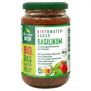 NUR NUR NATUR Bio-Tomatensauce 325 ml, Basilikum