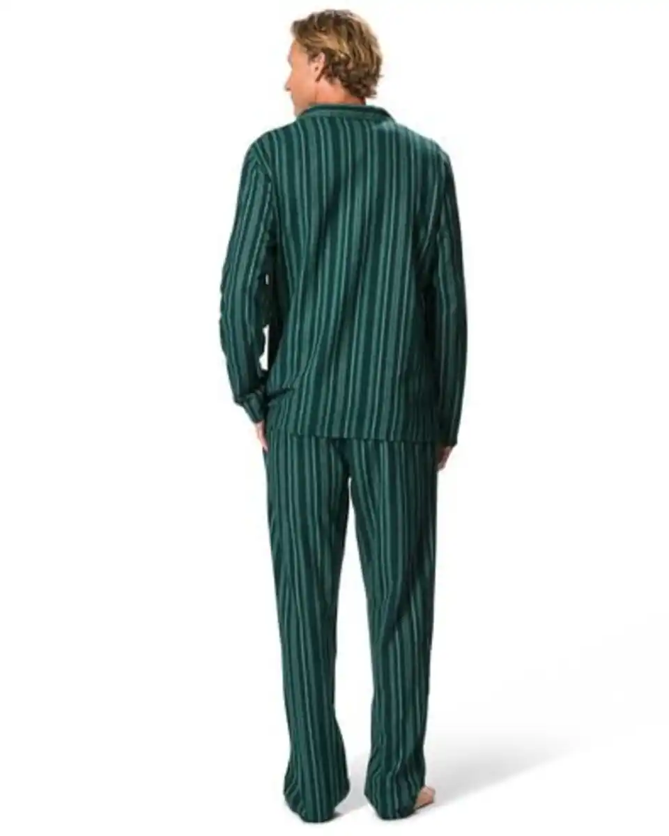 Bild 4 von Herrenpyjama, gestreift dunkelblau