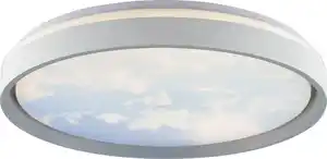 Brilliant LED-Deckenlampe Sky-Dream Ø49 cm metall grau CCT