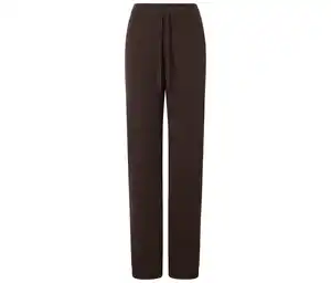 Loungewearhose mit Wolle und Kaschmir, dunkelbraun