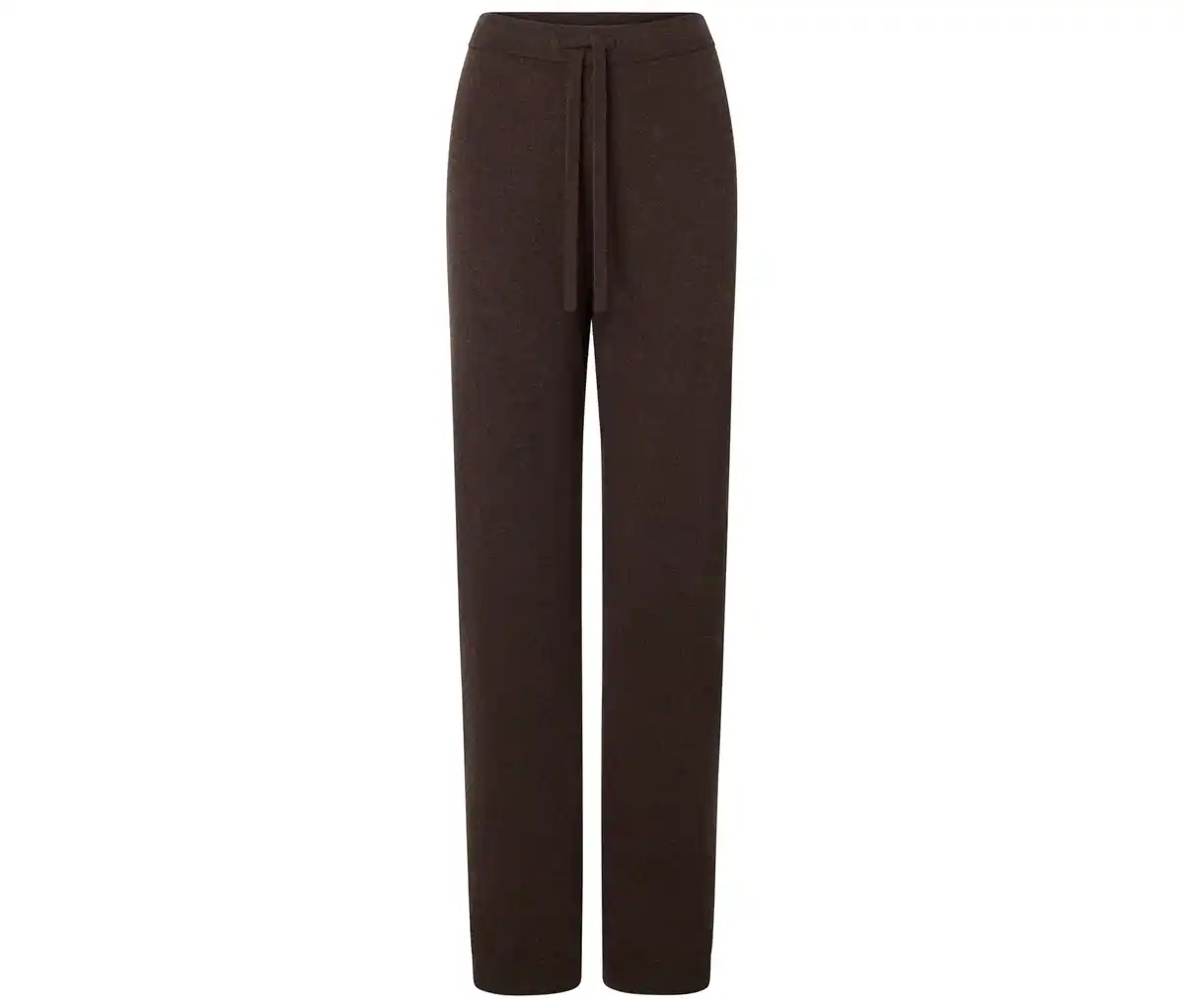 Bild 1 von Loungewearhose mit Wolle und Kaschmir, dunkelbraun