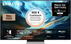 GQ83S93HAE 209 cm (83") OLED Vision AI Smart TV graphitschwarz, 4K Ultra HD, Sprachsteuerung