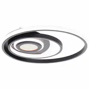 Brilliant LED Deckenleuchte Opame 31W Ø42 cm Metall schwarz warmweiß-kaltweiß