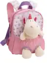 Bild 1 von NICI Rucksack mit Plüschtier Einhorn 21x26cm, 0 Rosa