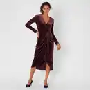 Bild 1 von Damen-Samtkleid mit Glitzersteinchen