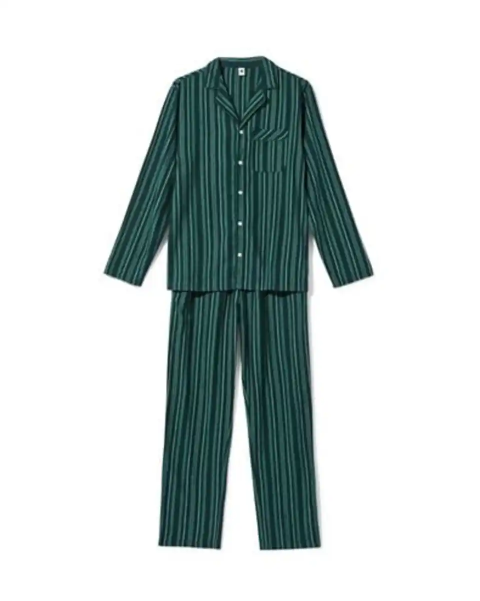 Bild 2 von Herrenpyjama, gestreift dunkelblau