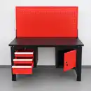 Bild 3 von Tech-Craft Werkbank mit 3 Schubladen, 1 Tür und Lochrückwand, 150 x 75 x 80 cm