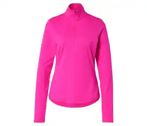 Thermo-Sportshirt mit Half-Zip, neonpink
