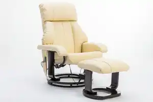Happy Home Massagesessel mit Fußhocker & Heizfunktion - Beige