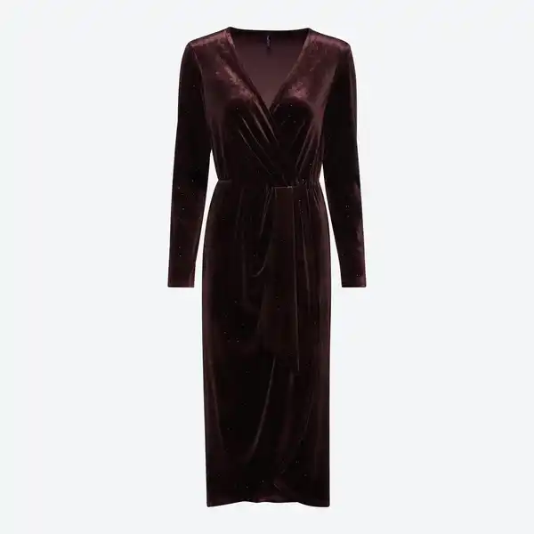 Bild 3 von Damen-Samtkleid mit Glitzersteinchen